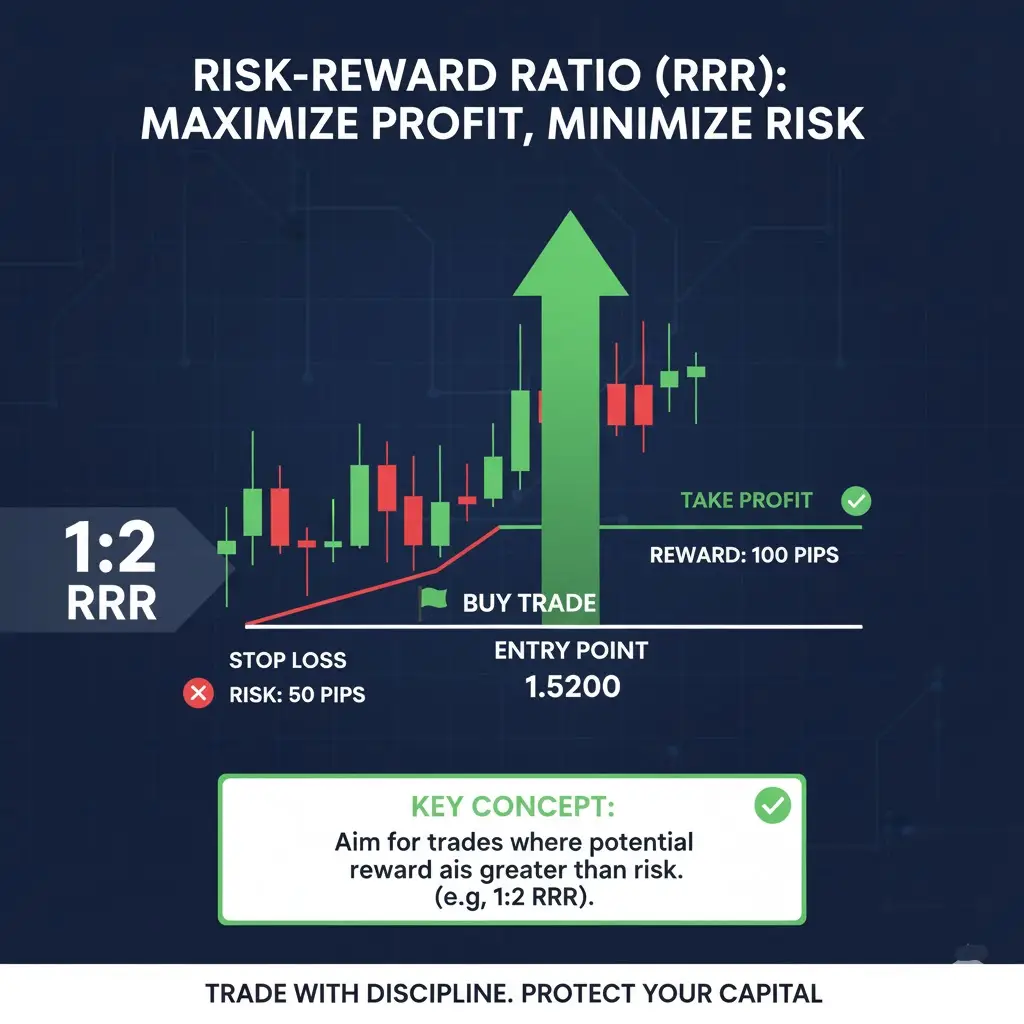 Schematic chart of a buy or sell
