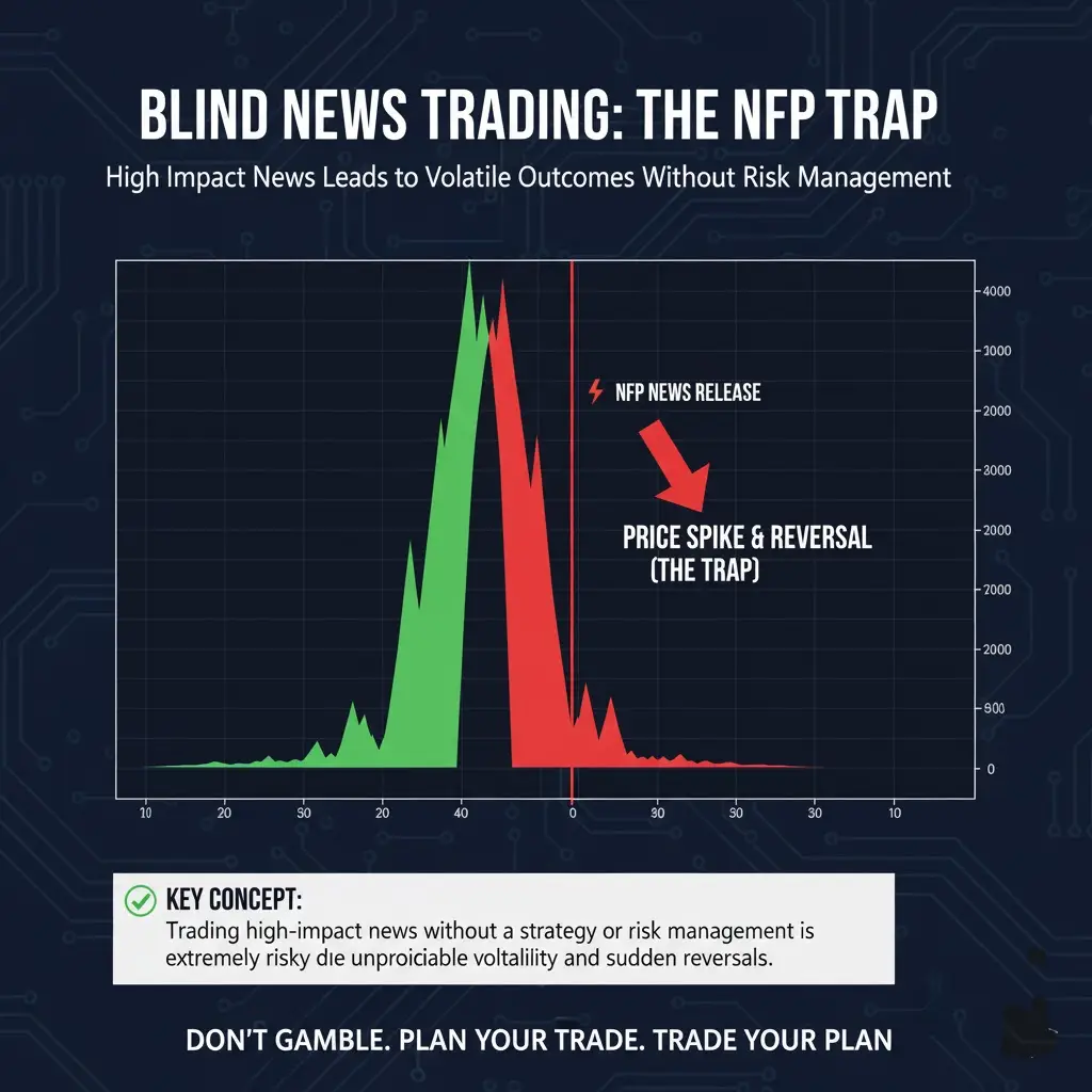 This scenario shows how blindly trusting the calendar without risk management can lead to negative outcomes | Verso Prop Firm This scenario shows how blindly trusting the calendar without risk management can lead to negative outcomes