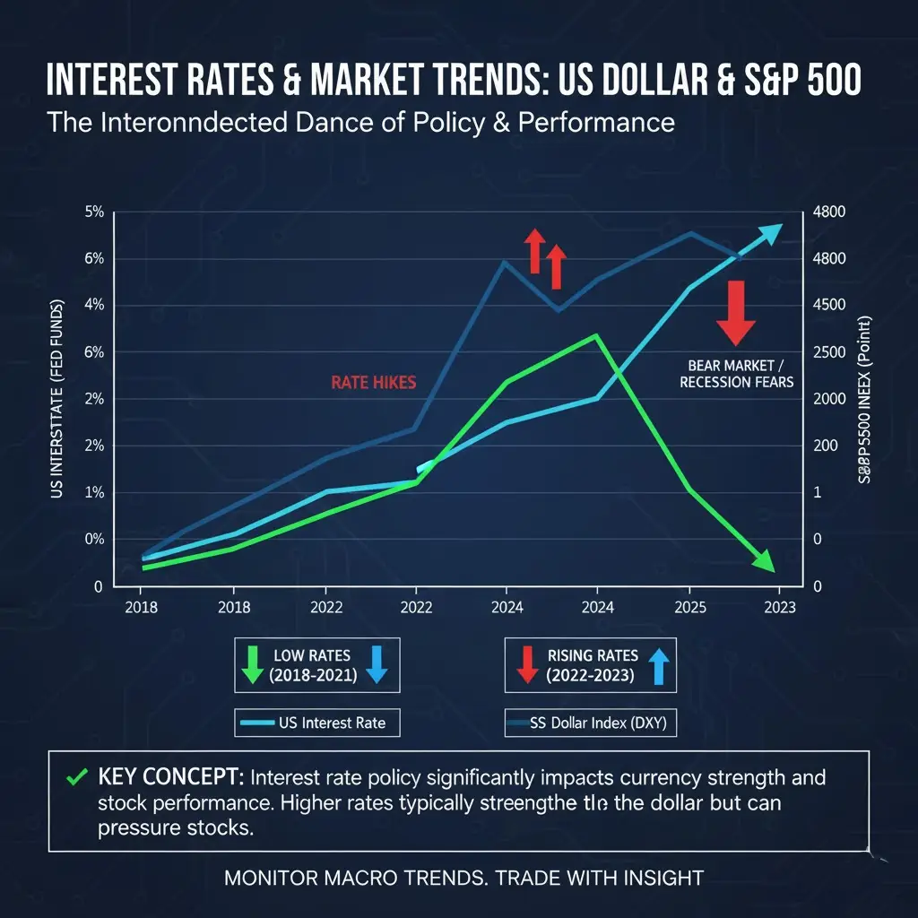 the movement of the dollar or stock market